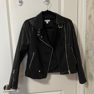 Top shop size 8 vegan leather jacket